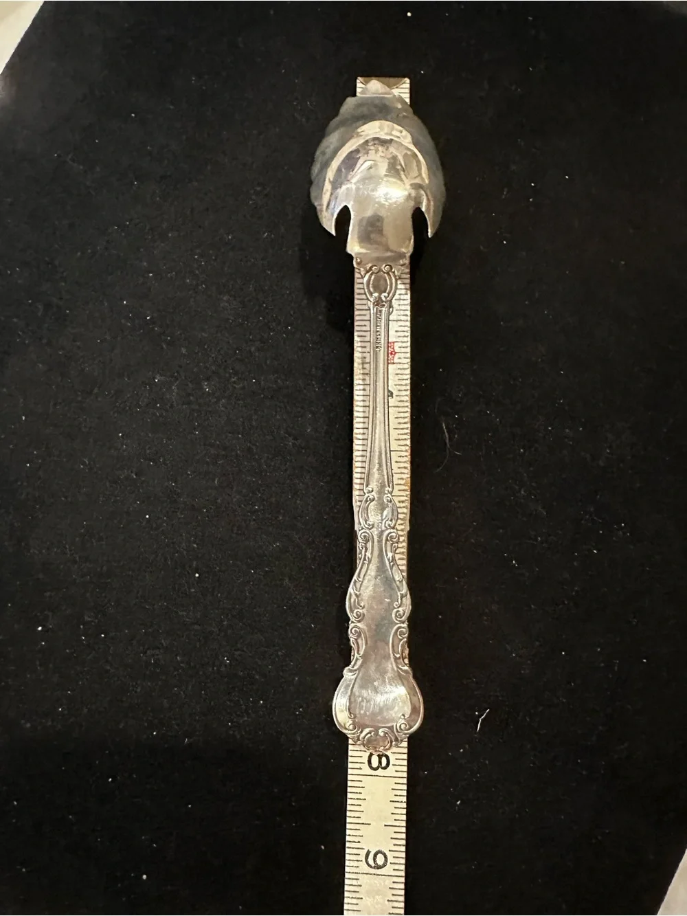 Rare & Elegant Antique SIMPSON HALL & MILLER 925 Sterling Silver Serving Spoon